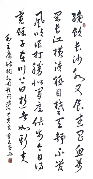 李元春作品4《水调歌头 游泳》